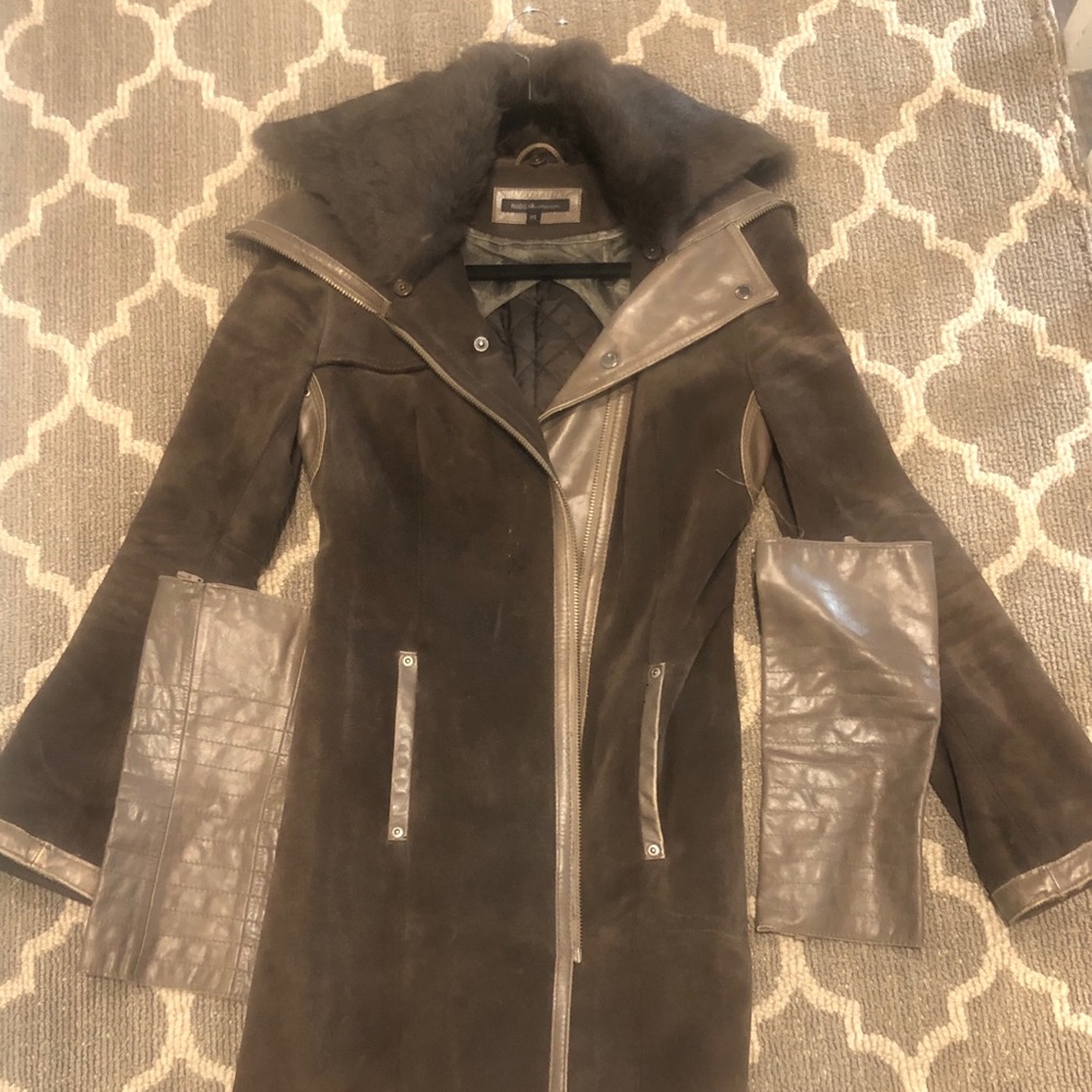 Rudsak Suede 3/4 length coat